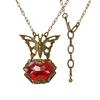 Bejeweled Glass Butterfly Necklace
