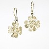 Sterling Silver Dogwood Flower Earrings